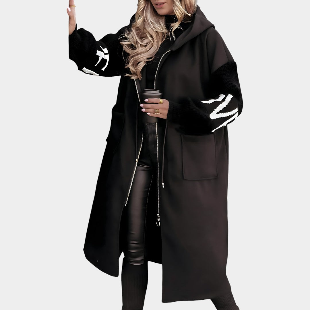 Tereza - Vystihnutá zimní bunda s kapucí