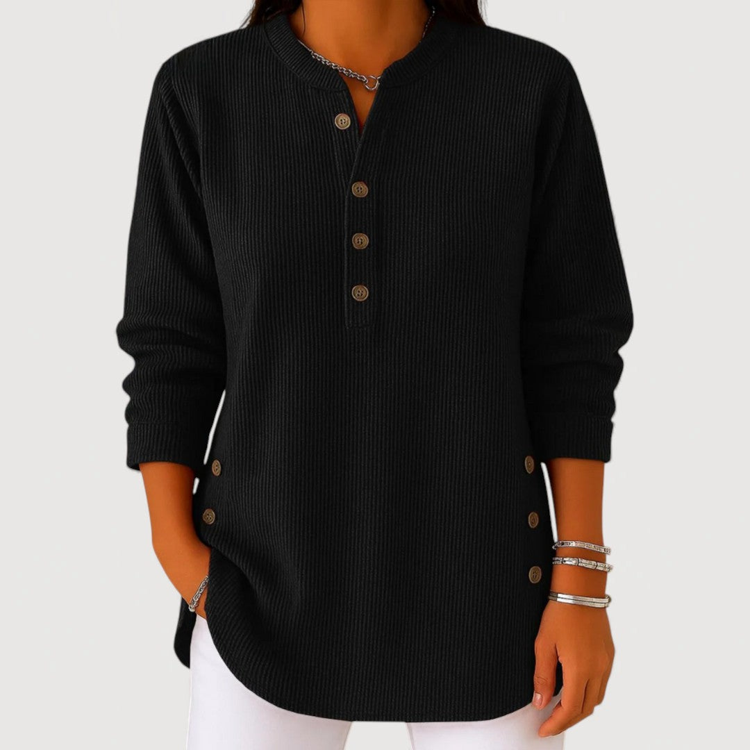 ANIKA – Pohodlný top s knoflíky