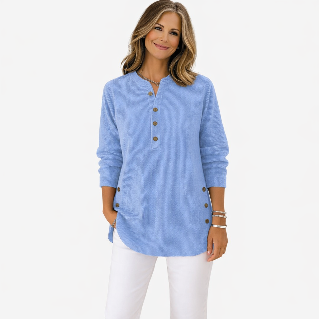 ANIKA – Pohodlný top s knoflíky