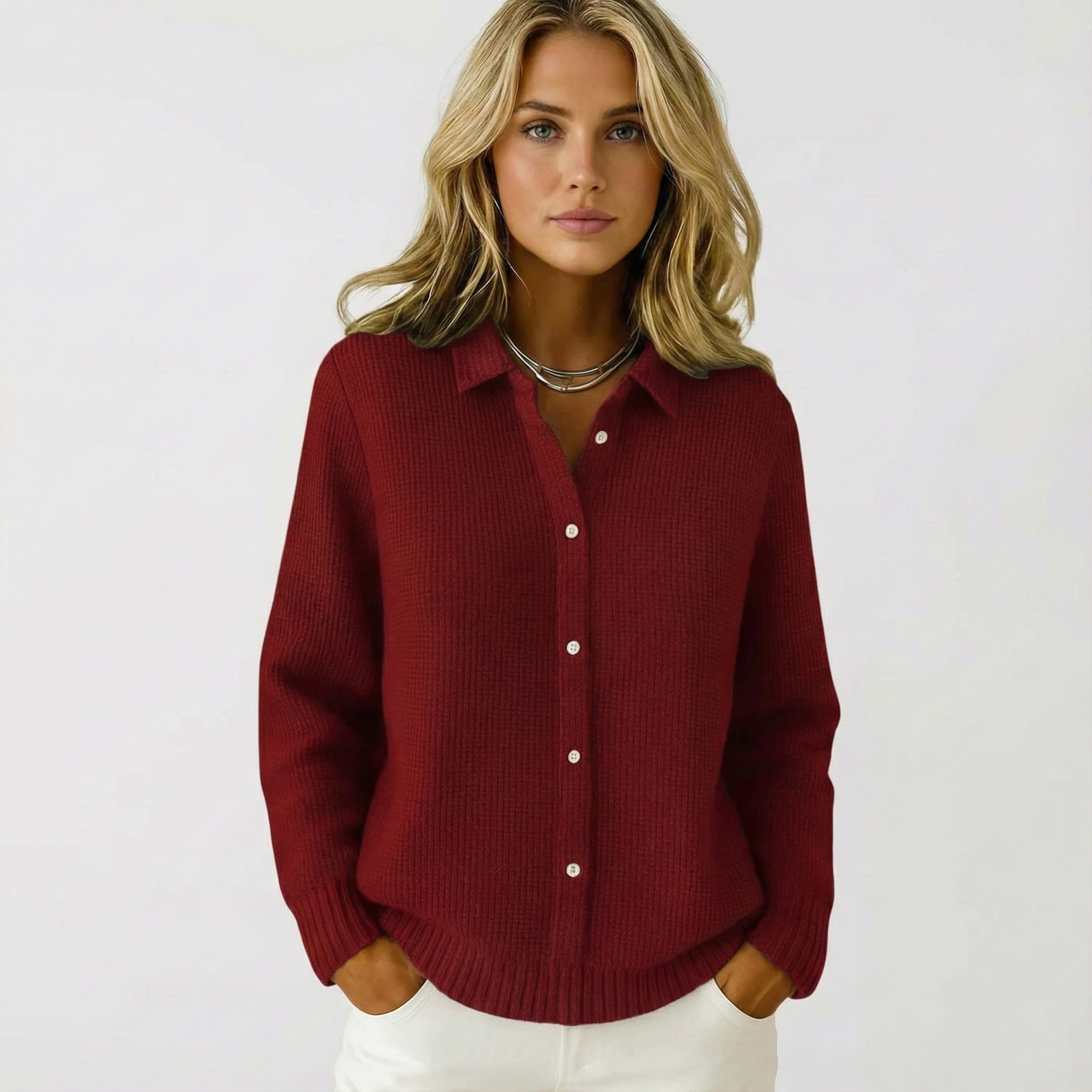 Livia – Pletená vesta s jemnou strukturou