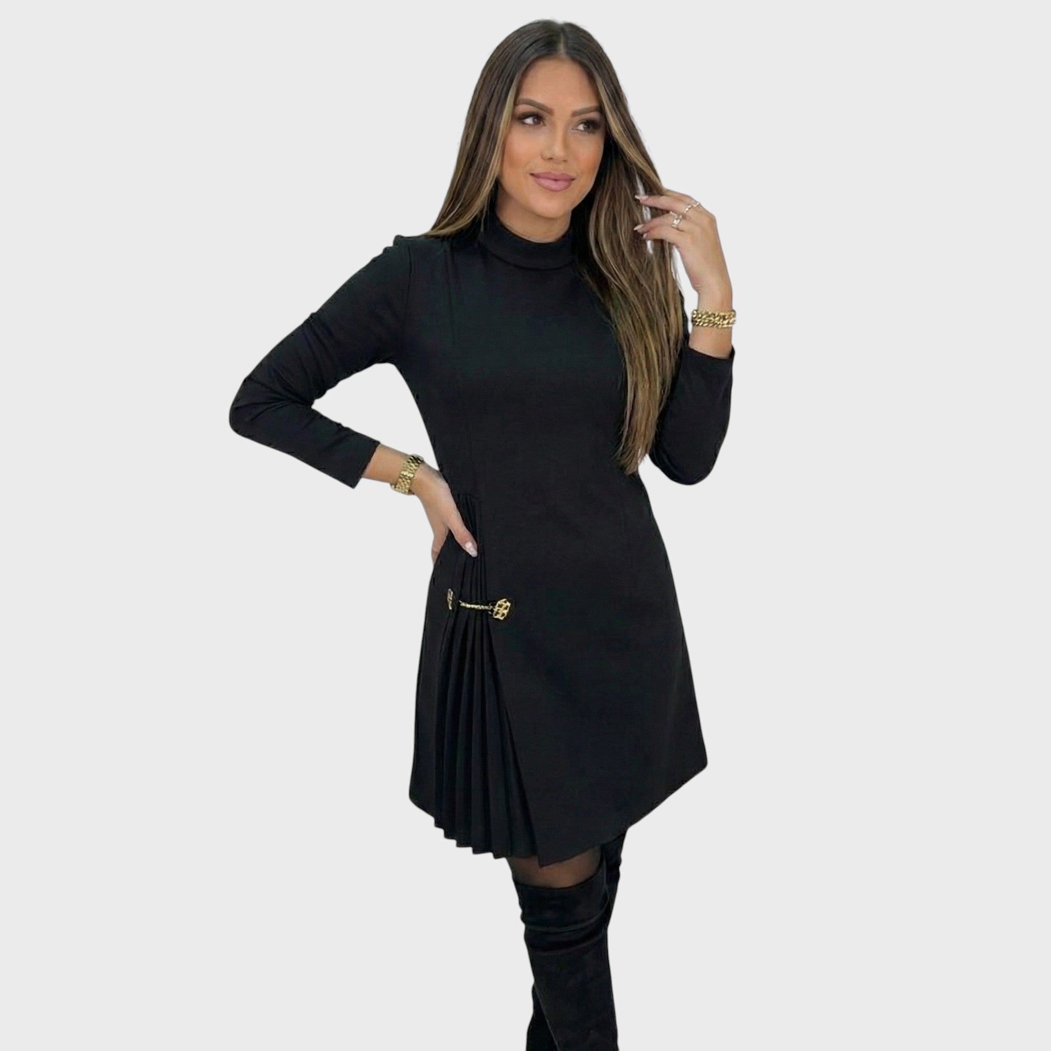 Sofia | Elegantní šaty s plisovaným detailem