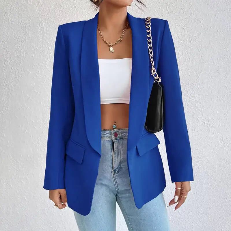 Tailored Open-Front Blazer – Chic Casual to Formal Outerwear