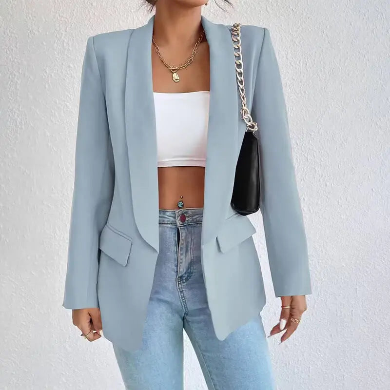 Tailored Open-Front Blazer – Chic Casual to Formal Outerwear