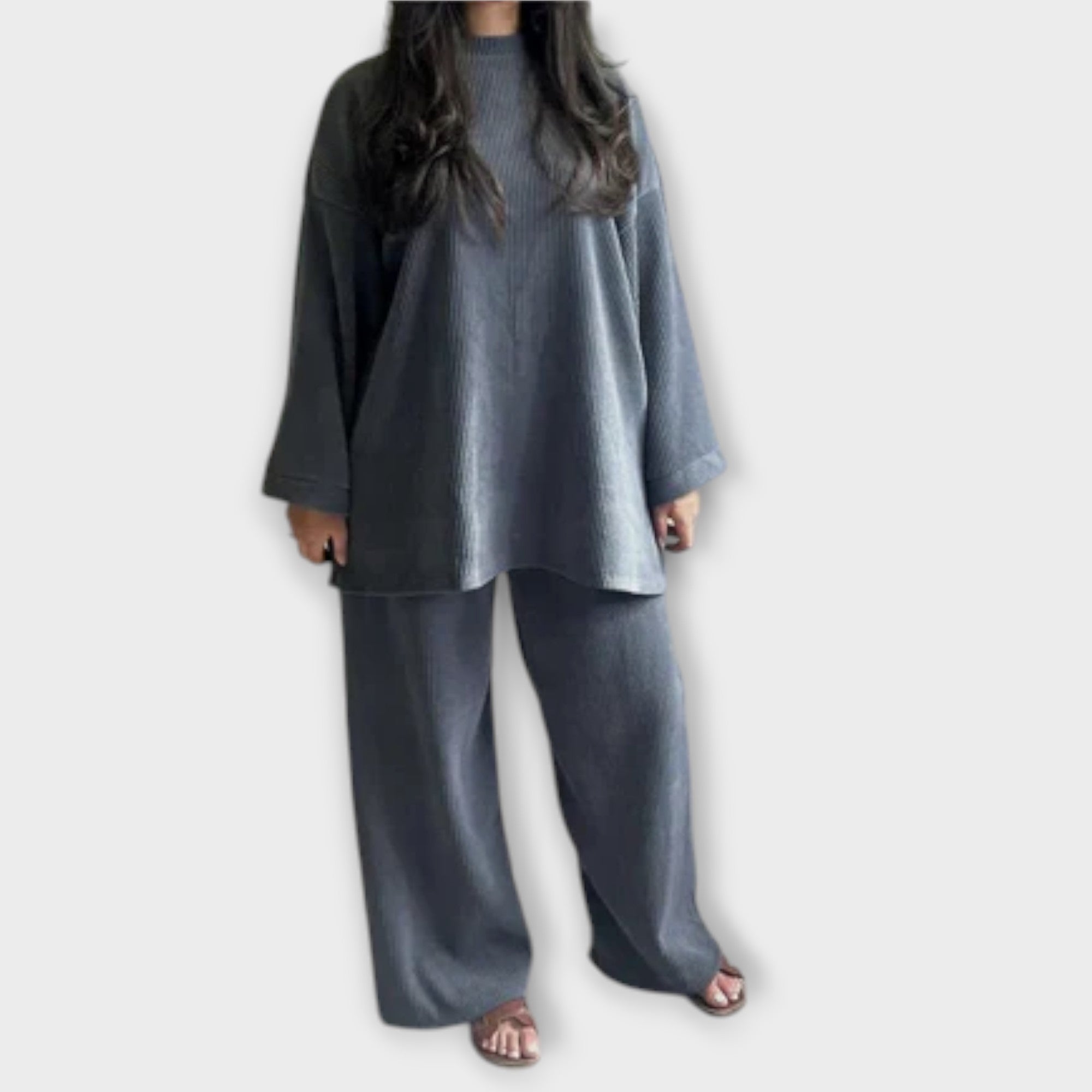 Ingrid - Set pro plnoštíhlé - Žebrovaný styl