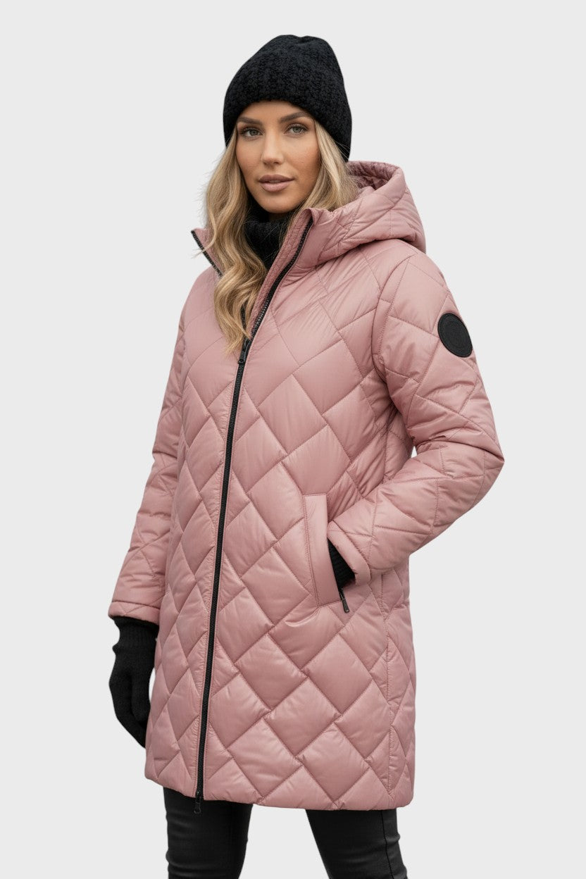 Clara | Elegantní prošívaný kabát s kapucí