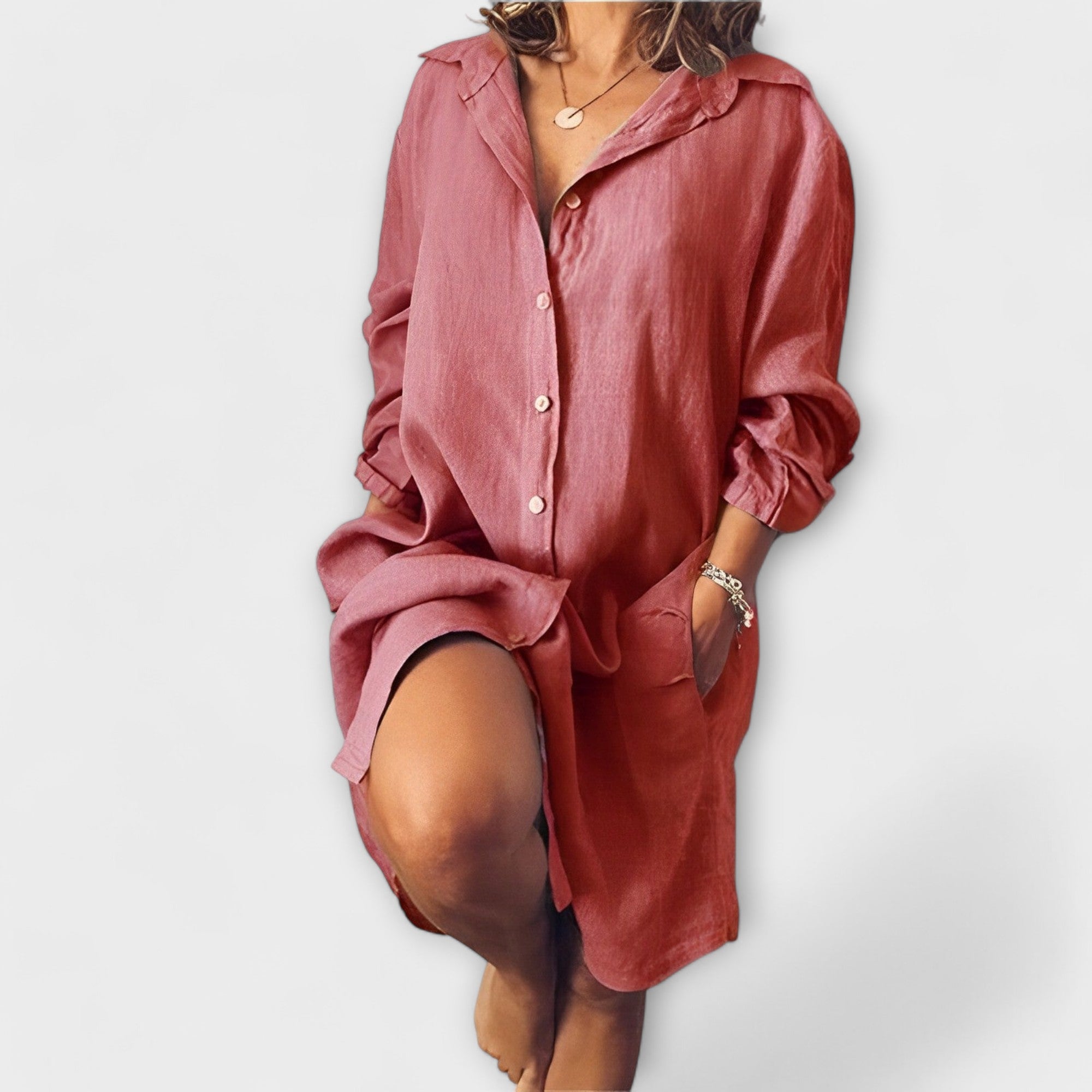 Ležérní lněná blůza pro každodenní nošení