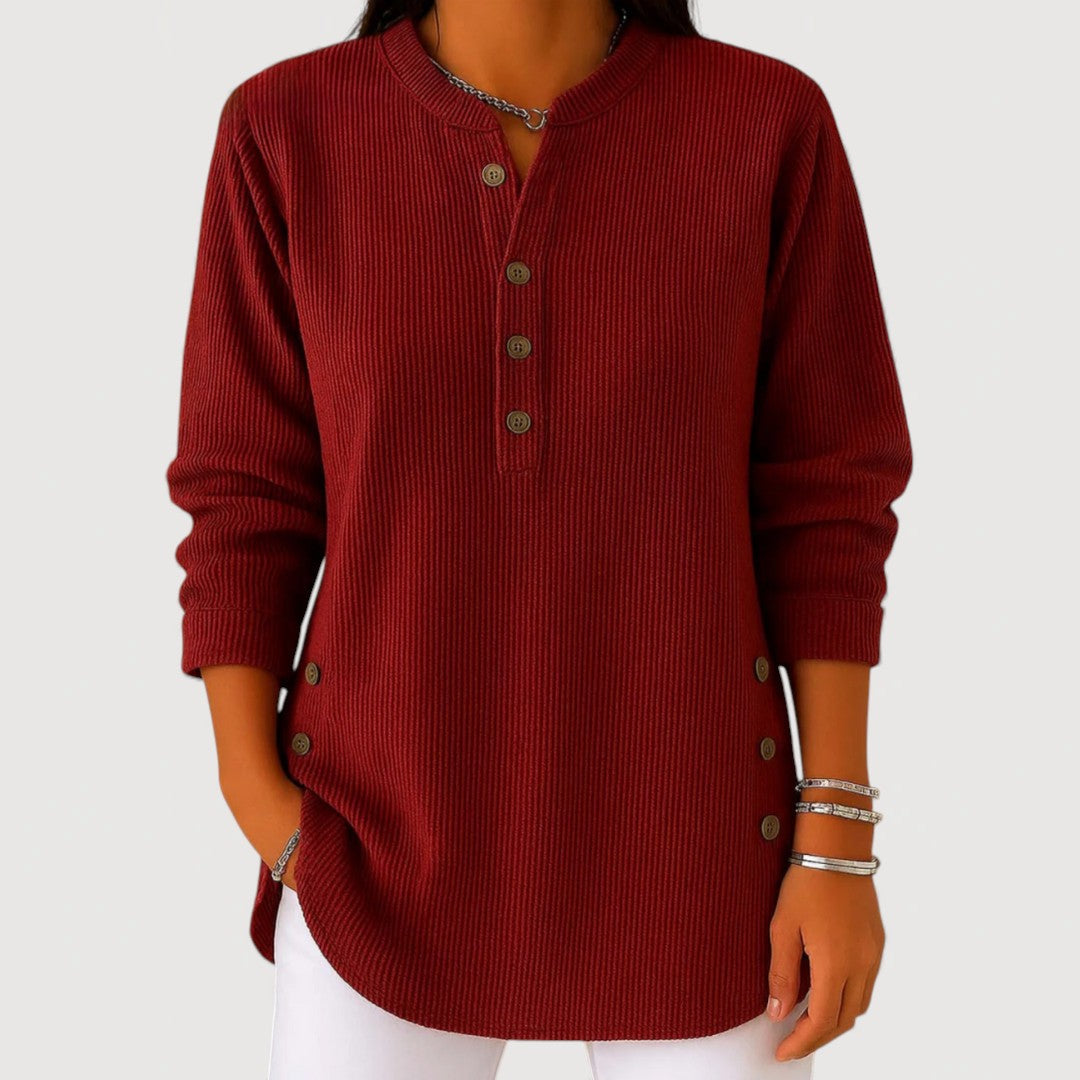 ANIKA – Pohodlný top s knoflíky