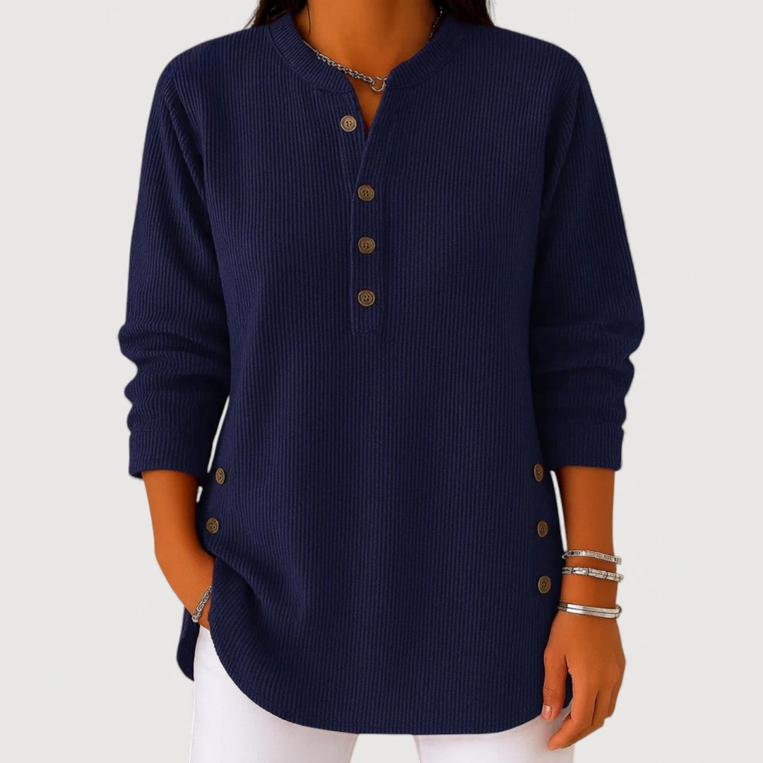 ANIKA – Pohodlný top s knoflíky