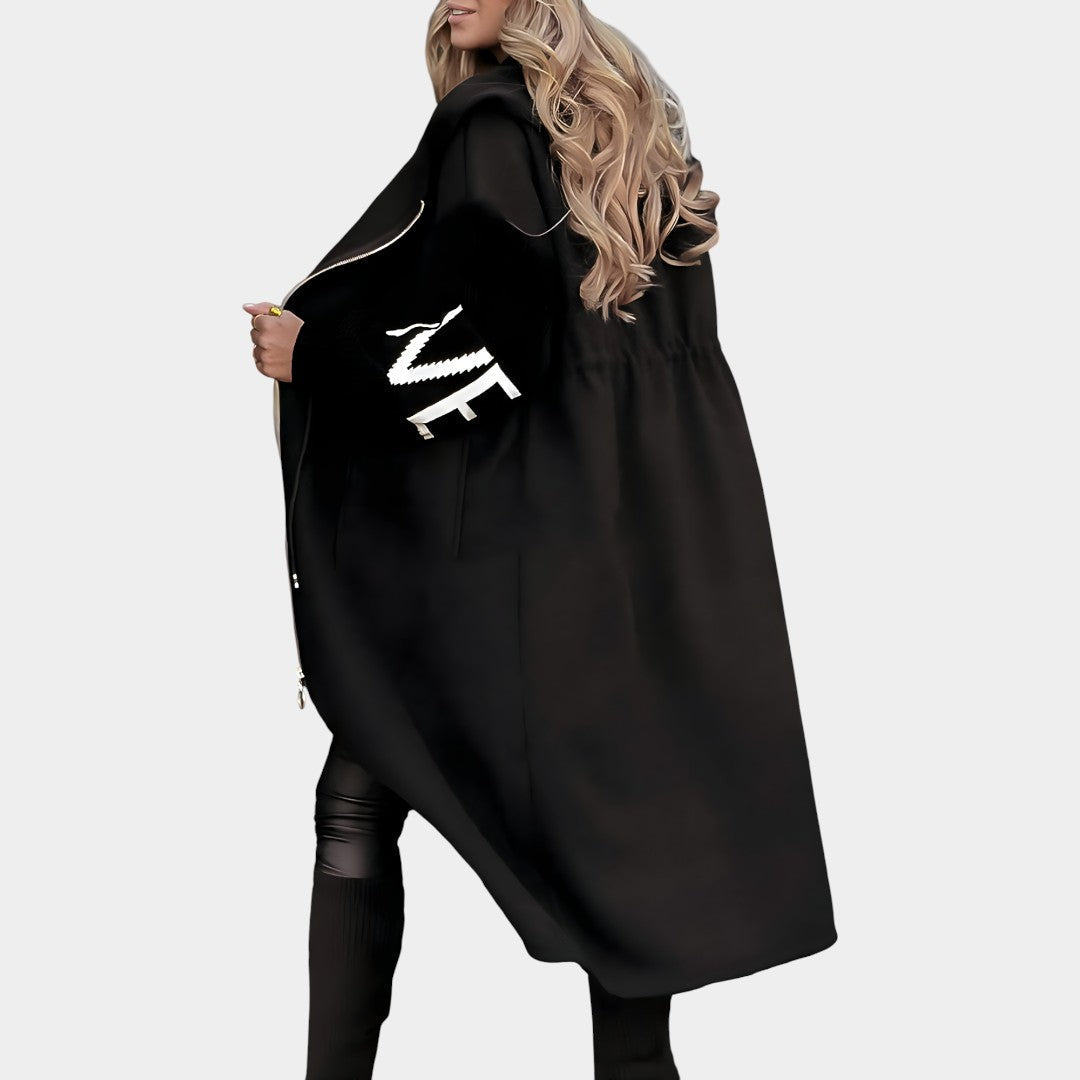 Tereza - Vystihnutá zimní bunda s kapucí