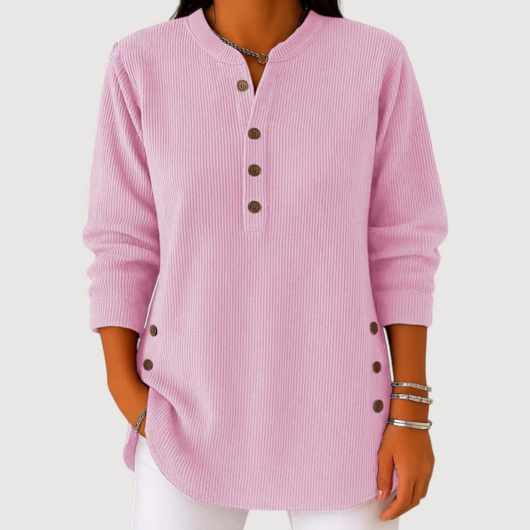 ANIKA – Pohodlný top s knoflíky