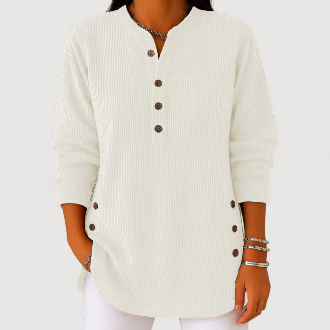 ANIKA – Pohodlný top s knoflíky