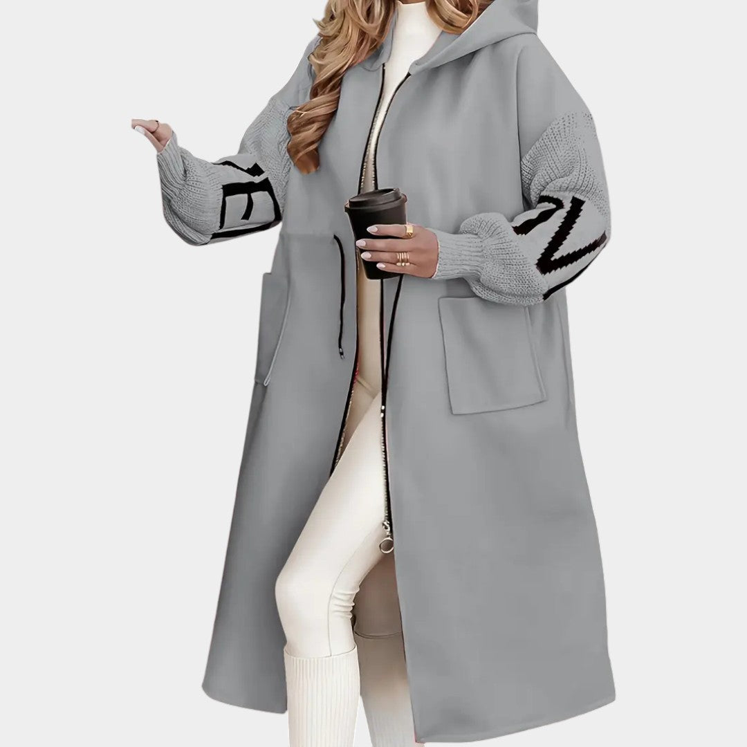 Tereza - Vystihnutá zimní bunda s kapucí