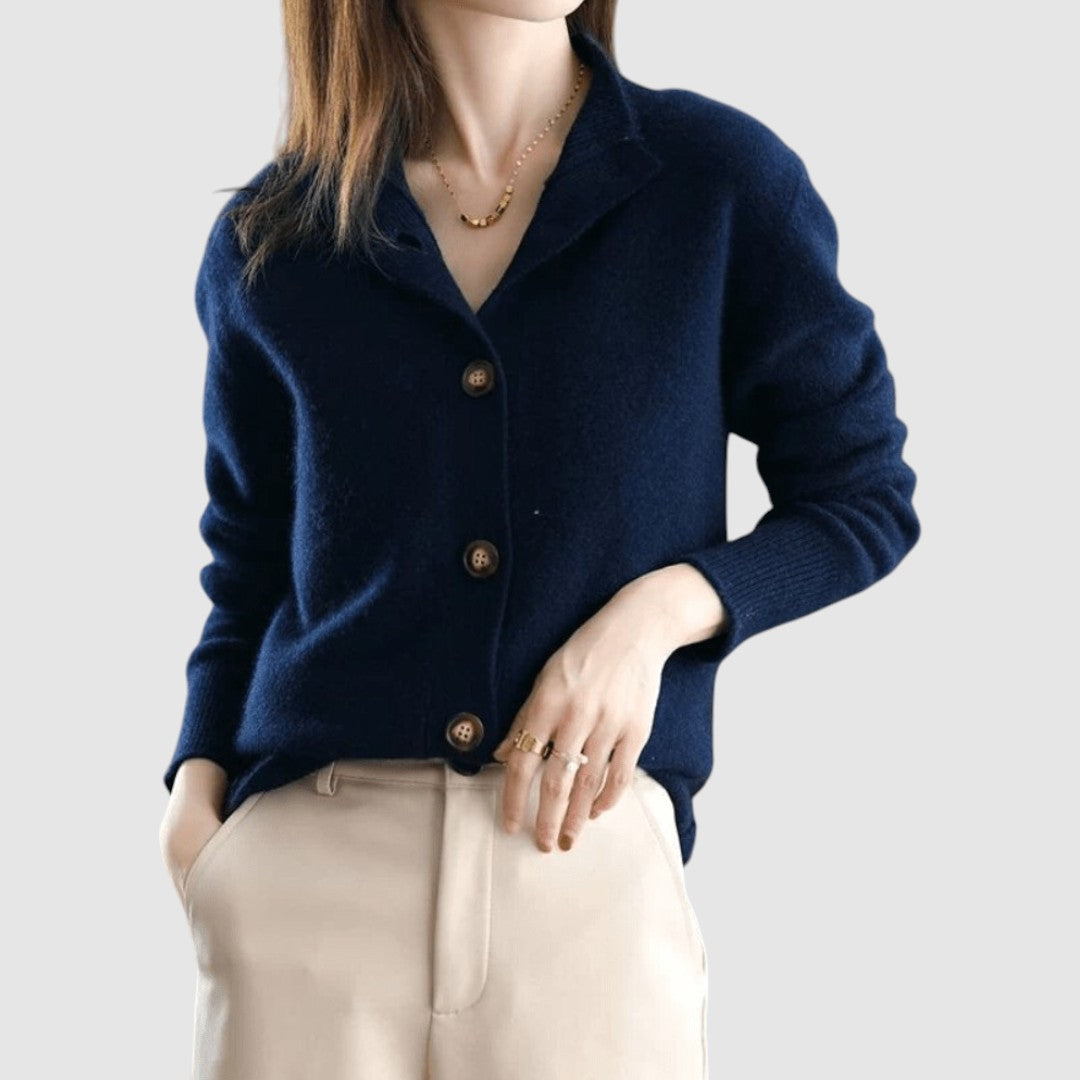Viktorie - Luxusní kašmírový pletený kardigan