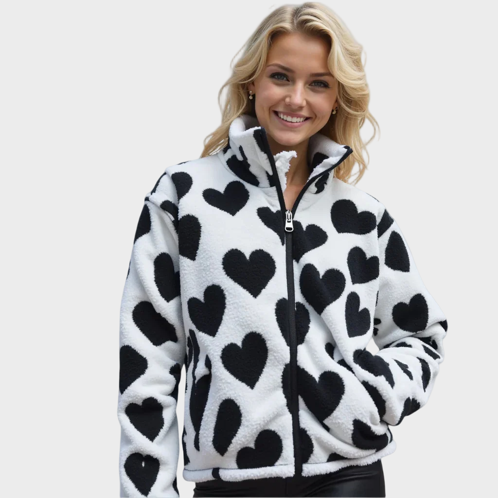 Katharina | Oboustranná bunda se srdíčky