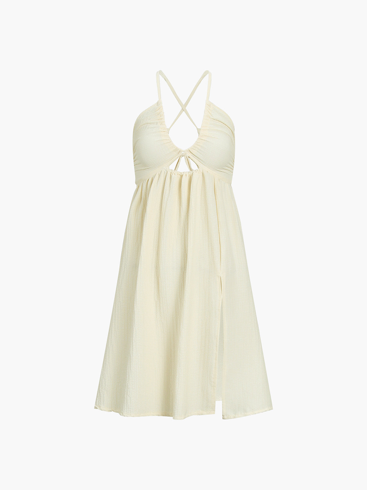 Halter Cutout Midi Dress – Chic Summer Occasion Wear