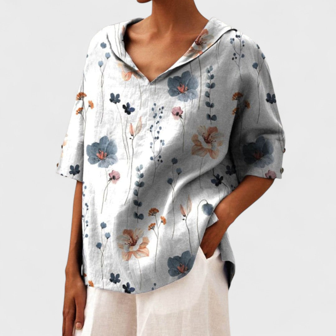 Lenka - Elegantní top s výstřihem do V