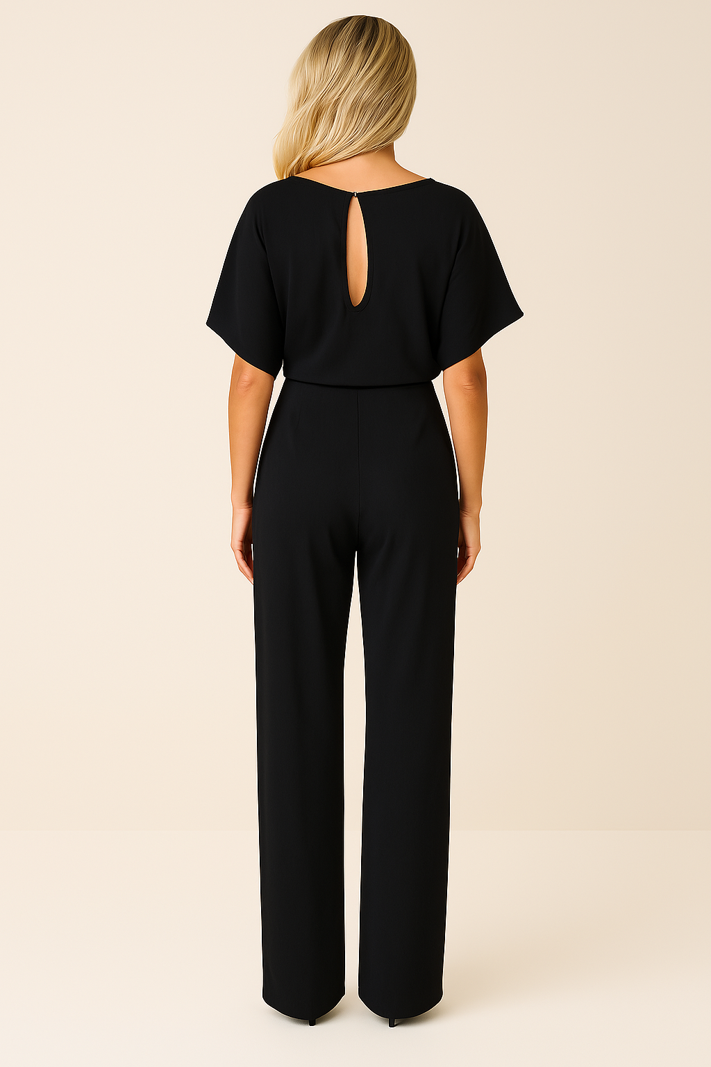 Belted Wide-Leg Jumpsuit – Elegant Casual to Formal Outfit