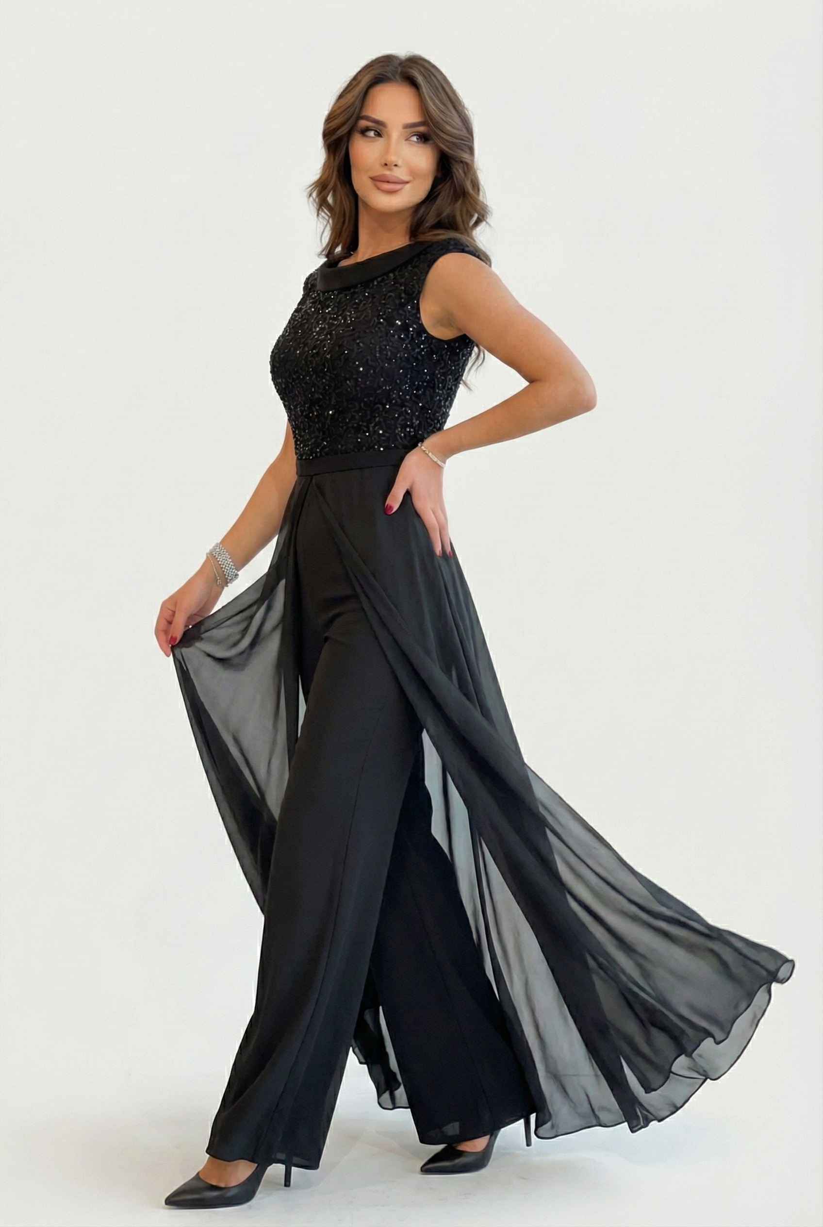 Valeria | Klasický bezramenný overal