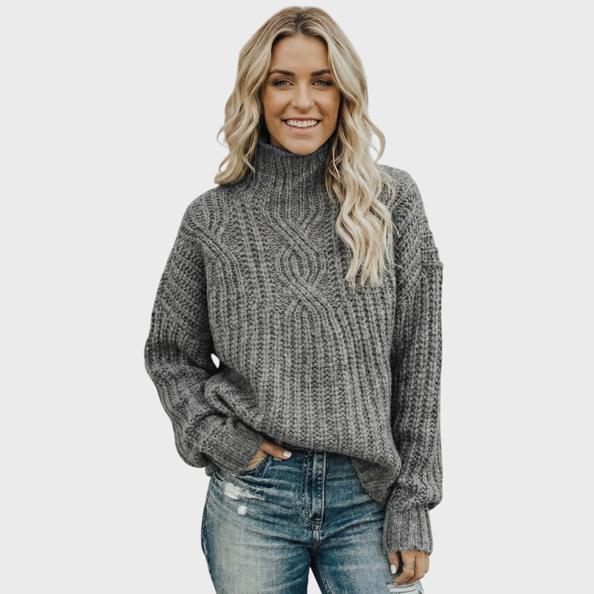 Aroa – Pletený svetr s rolákem