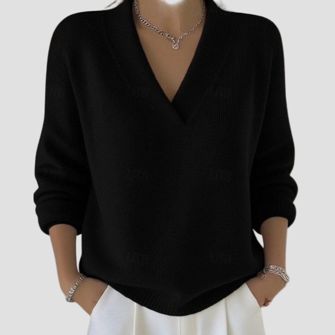 Noor | Svetr s výstřihem do V