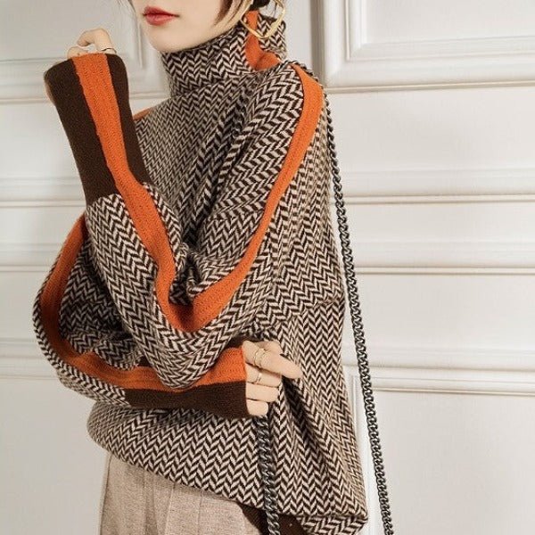 Helena | Svetr s kontrastními pruhy