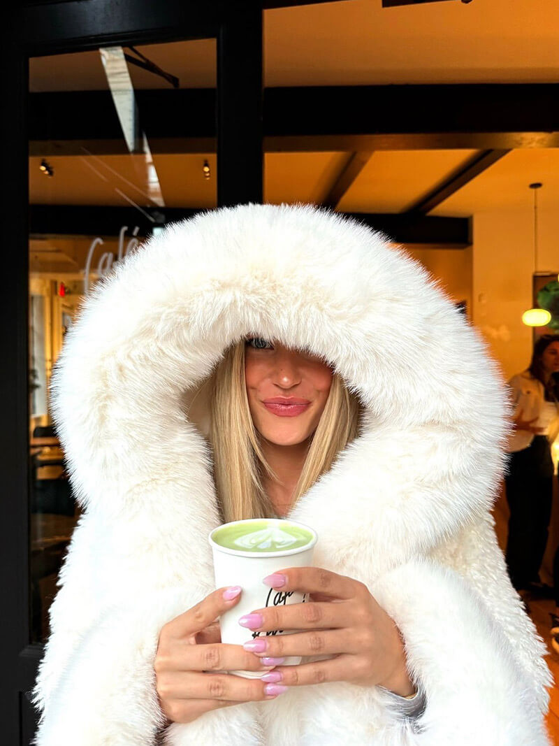 Oversized Faux Fur Hooded Jacket for Women – Luxury Winter Coat