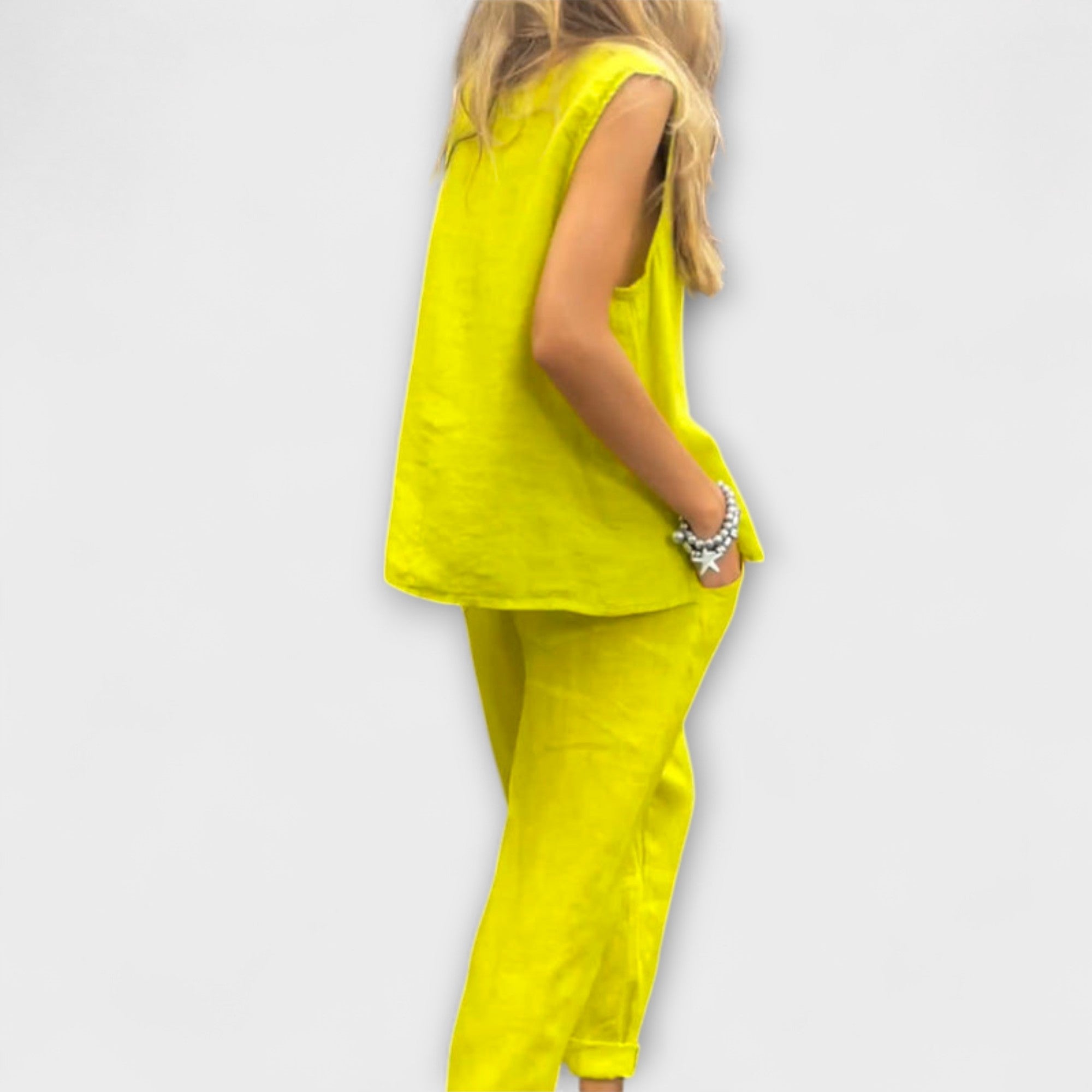 Jennifer - Uvolněný bavlněno-lněný outfit