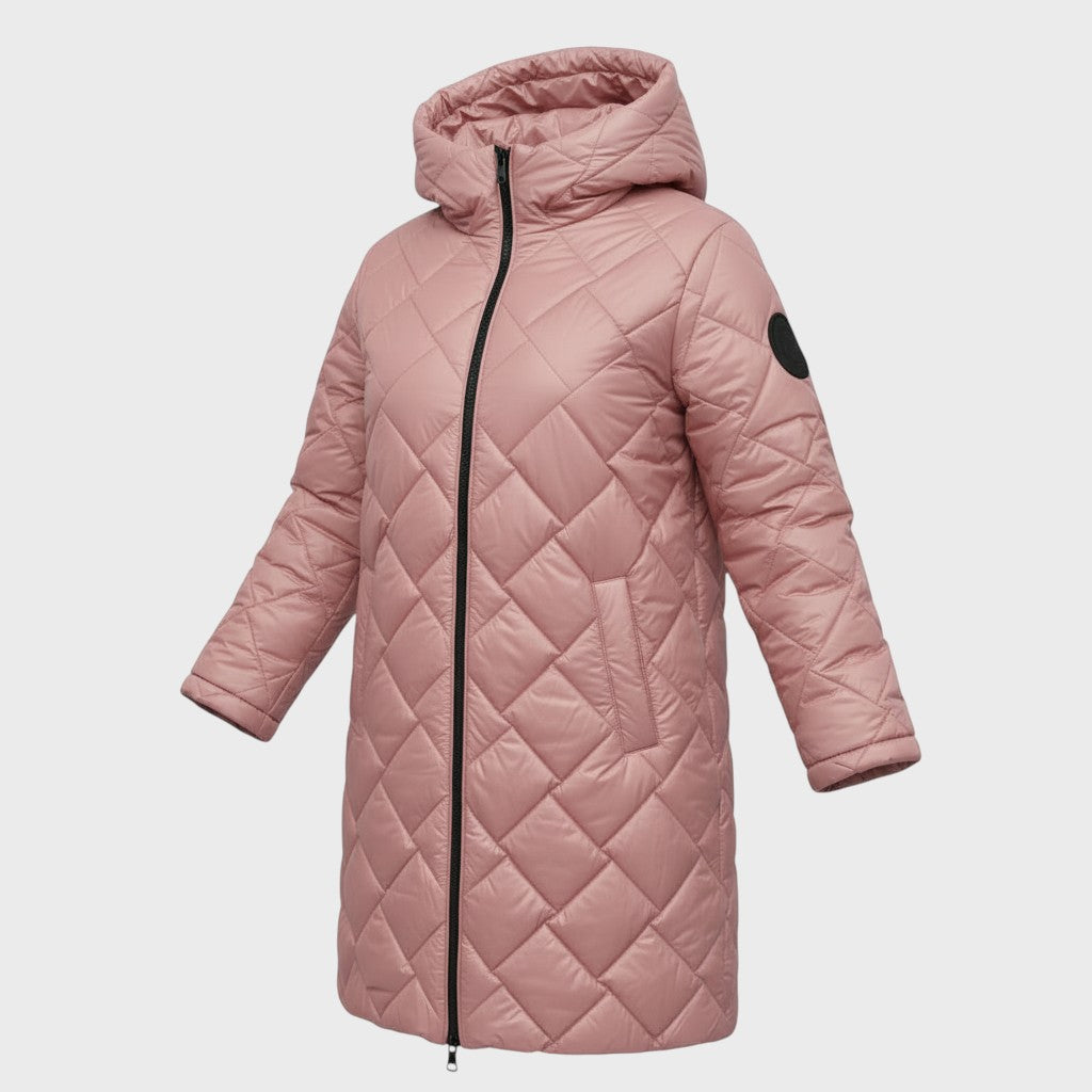 Clara | Elegantní prošívaný kabát s kapucí