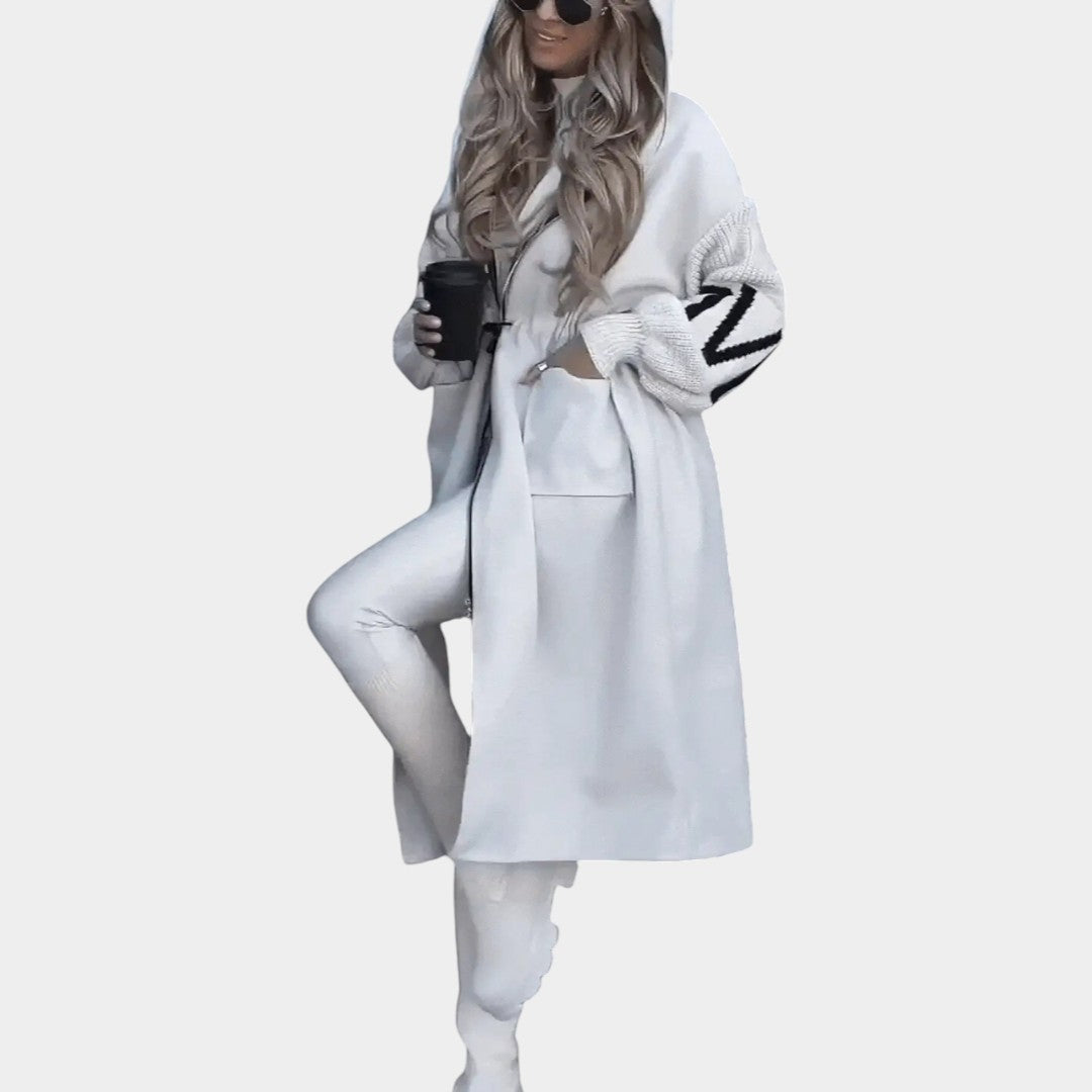 Tereza - Vystihnutá zimní bunda s kapucí