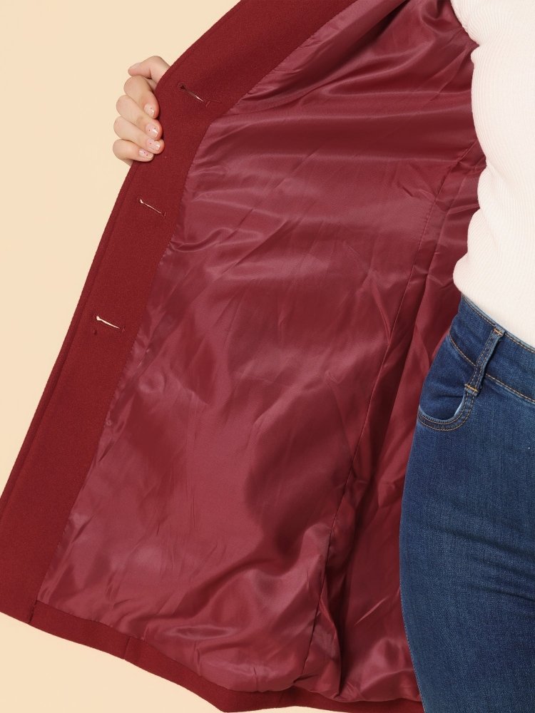 Helena | Dámský zimní kabát s jedním knoflíkem