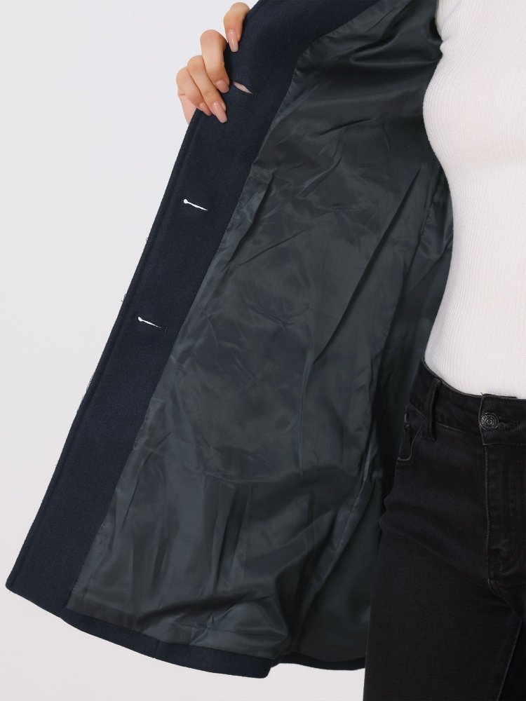 Helena | Dámský zimní kabát s jedním knoflíkem