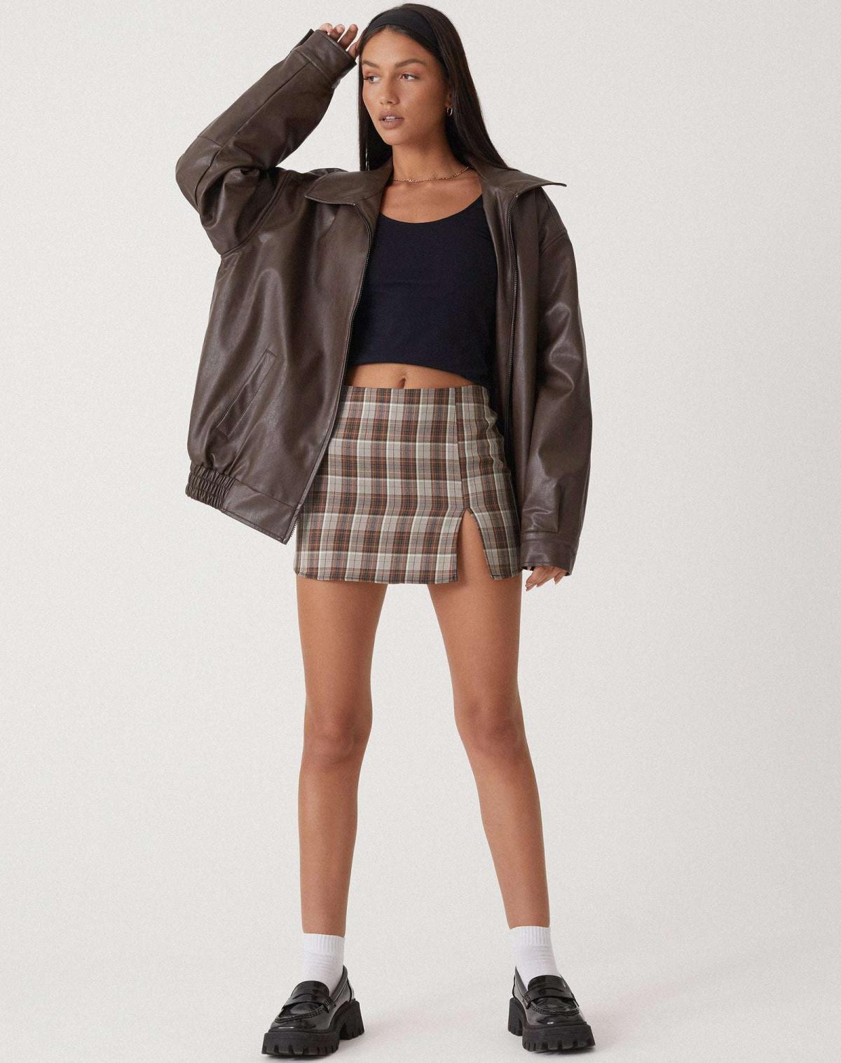 Oversized Faux Leather Jacket for Women – Stylish Casual Outerwear